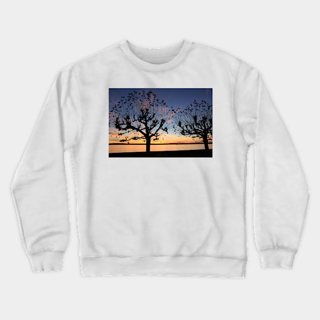 Sunset at Meersburg - Lake Constance Crewneck Sweatshirt by holgermader